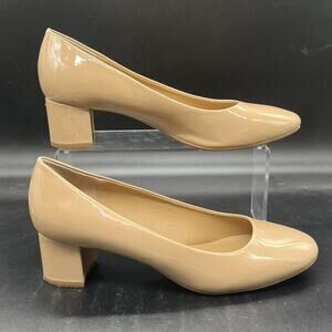 Kelly and Katie womens sabrina heel beige size 11M pump block